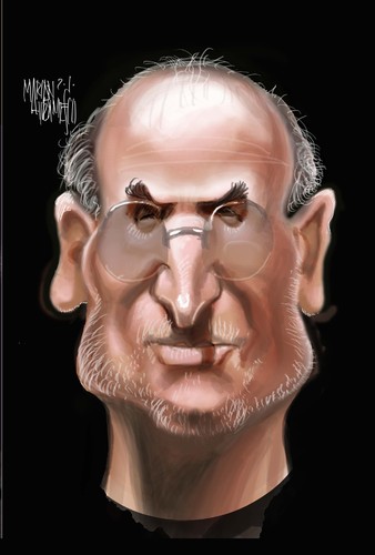 Cartoon: STEVE JOBS (medium) by Marian Avramescu tagged mmmmmmmm