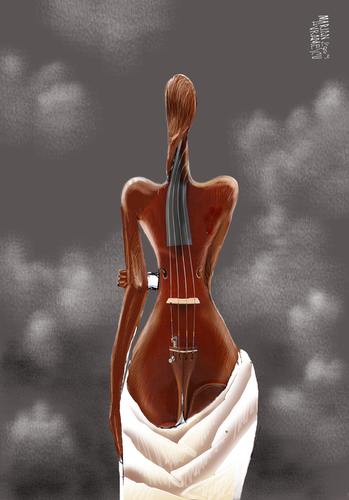 Cartoon: symphony l (medium) by Marian Avramescu tagged mav