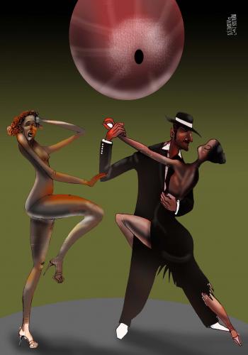 Cartoon: TANGO (medium) by Marian Avramescu tagged mav