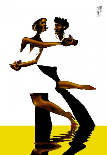 Cartoon: TANGO (medium) by Marian Avramescu tagged mav