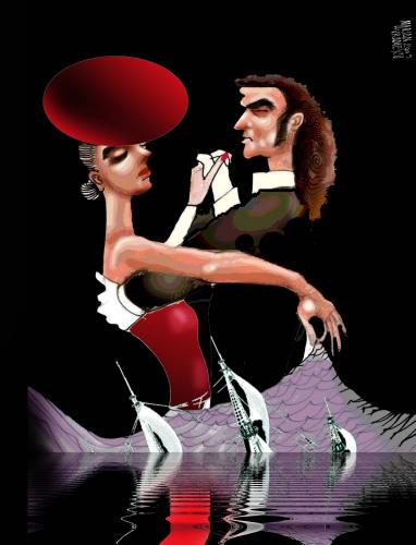 Cartoon: tango (medium) by Marian Avramescu tagged mav