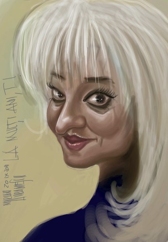 Cartoon: Tatiana (medium) by Marian Avramescu tagged mmmmmmmmmmmm