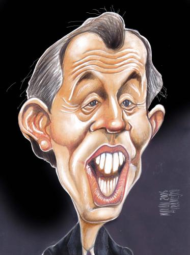 Cartoon: TONY BLAIR (medium) by Marian Avramescu tagged mav