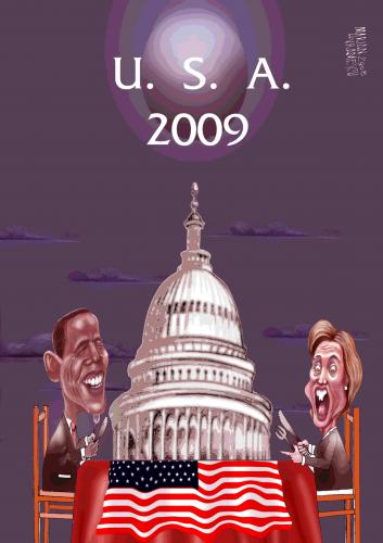 Cartoon: USA 2009 (medium) by Marian Avramescu tagged mav