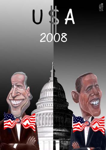 Cartoon: USA (medium) by Marian Avramescu tagged usa