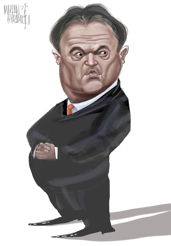 Cartoon: VASILE  BLAGA (medium) by Marian Avramescu tagged mmmmmmmmmmmm