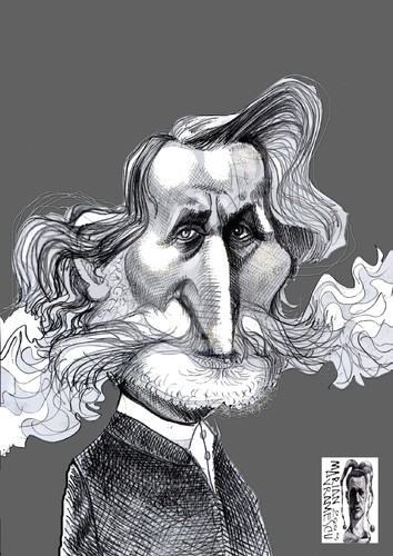 Cartoon: VERDI (medium) by Marian Avramescu tagged giuseppe,verdi