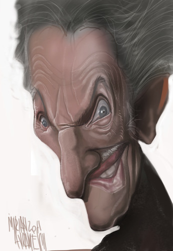 Cartoon: VINCENT PRICE (medium) by Marian Avramescu tagged mmmmmmmmmm