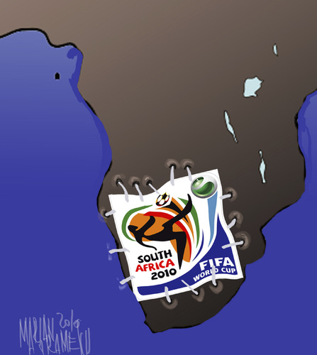 Cartoon: world cup 2010 (medium) by Marian Avramescu tagged mmmmmmmmm