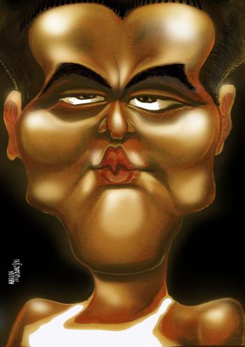 Cartoon: YAO MING (medium) by Marian Avramescu tagged mav