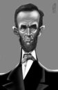 Cartoon: ABRAHAM LINCOLN (small) by Marian Avramescu tagged mmmmmmmmm