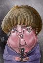 Cartoon: angela merkel (small) by Marian Avramescu tagged merkel steinmeier