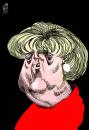 Cartoon: ANGELIK (small) by Marian Avramescu tagged merkel,steinmeier