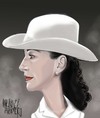 Cartoon: ANJELICA HUSTON (small) by Marian Avramescu tagged mav