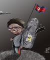 Cartoon: Bye (small) by Marian Avramescu tagged mmmmmmmmmmmmmmm