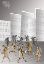 Cartoon: city 3 (small) by Marian Avramescu tagged mmmmmmmmmmmmm