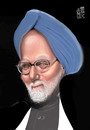 Cartoon: MANMOHAN SINGH (small) by Marian Avramescu tagged mav