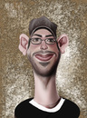 Cartoon: Martin Starr (small) by Marian Avramescu tagged mmmmmmmmmm