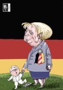 Cartoon: MERKEL (small) by Marian Avramescu tagged merkel,steinmeier