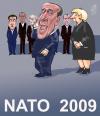 Cartoon: NATO 2009 (small) by Marian Avramescu tagged mav