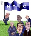 Cartoon: NATO 2009 (small) by Marian Avramescu tagged mav