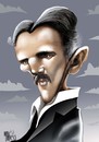 Cartoon: NICOLA TESLA (small) by Marian Avramescu tagged mav