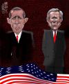 Cartoon: OBAMABUSH (small) by Marian Avramescu tagged mav