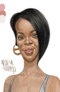 Cartoon: RIHANNA (small) by Marian Avramescu tagged mmmmmmmmmmmmm