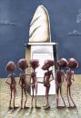 Cartoon: STATUE OF HUNGER (small) by Marian Avramescu tagged mav