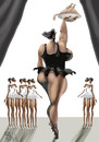 Cartoon: Swan Lake (small) by Marian Avramescu tagged mav