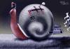 Cartoon: turbo snail (small) by Marian Avramescu tagged snail