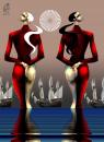 Cartoon: waiting (small) by Marian Avramescu tagged mav