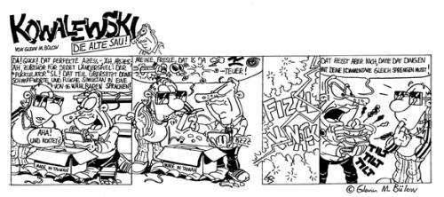 Cartoon: Kowalewski Fanshop10 (medium) by Glenn M Bülow tagged fans,soccer,ruhrgebiet,fußball,europameisterschaft,em,fankultur