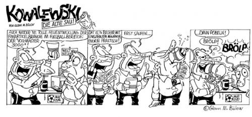 Cartoon: Kowalewski Fanshop7 (medium) by Glenn M Bülow tagged fans,soccer,ruhrgebiet,fußball,europameisterschaft,em,fankultur