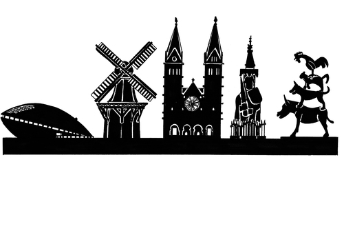 Cartoon: Skyline Bremen (medium) by Glenn M Bülow tagged stadtmusikanten,germanybremer,bremen,deutschland,reisen,travel,city,skyline,monument,sightseeing,sights