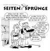 Cartoon: Seitensprünge Extremreading (small) by Glenn M Bülow tagged lesen,buch,buchhandel,bestseller,extremsport,sport,hobby,literatur,trendsport