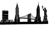 Cartoon: Skyline New York (small) by Glenn M Bülow tagged sights,sightseeing,monument,skyline,city,travel,usa,new,york,big,apple,amerika,america,reisen,tourismus
