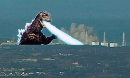 Cartoon: Fukushima (medium) by tek tagged fukushima,godzilla,japan,atom,kernkraft