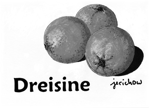 Cartoon: Dreisine (medium) by jerichow tagged missverständnis,db,zitrusfrüchte,pflanzen,wortspiel,satire,obst,drei,apfelsine,orange,draisine,draisine,orange,apfelsine,drei,obst,zitrusfrüchte,missverständnis,pflanzen,frucht,früchte