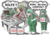 Cartoon: Organspende (small) by jerichow tagged hirntod,ethikrat,organspendeausweis,pharmalobby,volksverdummung,manipulation,fehlinformation,lügenkampagne,ärtzekammer,transplanteur,organhandel,eurotransplant,zustimmungsregelung,informationsregelung,widerspruchsregelung,tpg,transplantationsgesetz