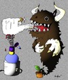 Cartoon: Got a lotta demons (small) by m-crackaz tagged demons,demon,cleaner