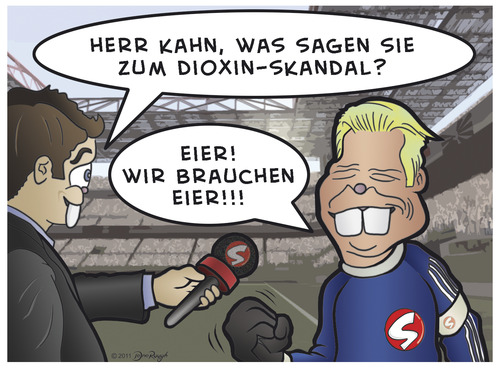 Cartoon: olli kahn hat keine eier (medium) by Snägels tagged snägels