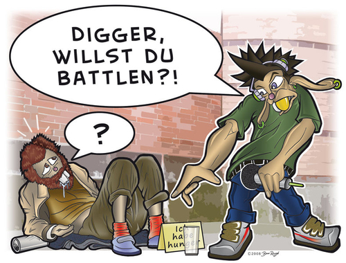 Cartoon: Seine Reime sind Schweine (medium) by Snägels tagged snägels
