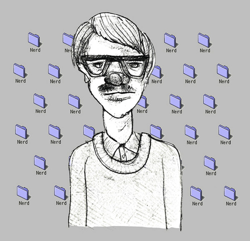 Cartoon: nerd (medium) by jenapaul tagged youth,modern,lifestyle,computer,humor,nerd