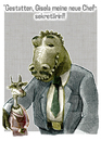 Cartoon: Chefsekretärin (small) by jenapaul tagged sekretärin,arbeit,büro,humor,krokodil