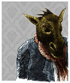 Cartoon: donkey (small) by jenapaul tagged donkey,animal,human,people