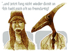 Cartoon: fremdartig (small) by jenapaul tagged humor,satire,dinosaurier,parabel,frauen,dinosaurs,people,women