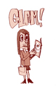 Cartoon: glam! (small) by jenapaul tagged glam,magazines,women,girls,fashion,media