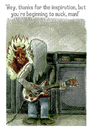 Cartoon: heavy metal (small) by jenapaul tagged heavy,metal,rock,devil,musician