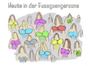 Cartoon: heute in der fussgängerzone (small) by jenapaul tagged frauen,mädchen,busen,kleidung,gesellschaft